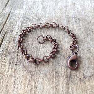 2 INCHES Antique Copper Chain Extender, Necklace Chain Extension - 5mm thick